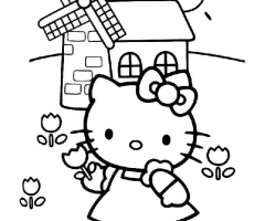 Coloriage Hello Kitty