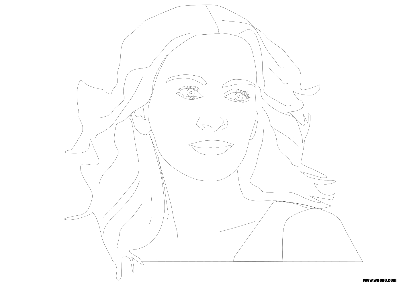 Coloriage Julia Roberts