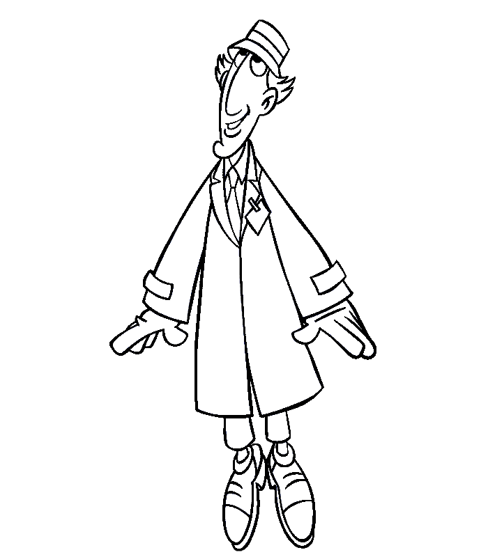 Coloriage inspecteur gadget