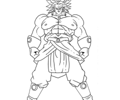 Coloriage Dragon Ball Z Broly