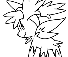 Coloriage Shaymin celeste