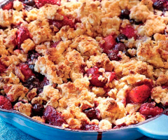 dessert entre crumble et gâteau